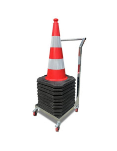 Kegelkar voor verkeerskegel - exclusief kegels 1