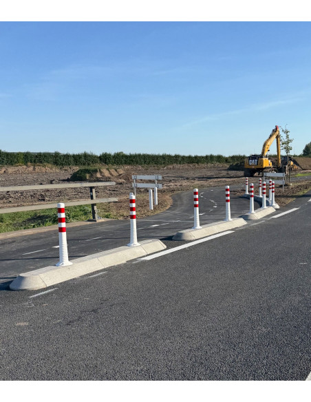 FLEXGUARD - Flexibele afzetpaal - wit/rood 2