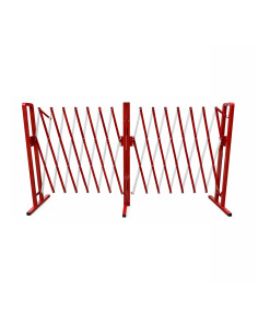 Strellis Vouwhek Staal 4 Meter Rood/Wit Opvouwbaar 1