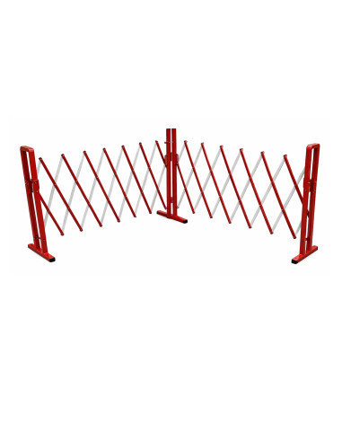 Strellis Vouwhek Staal 4 Meter Rood/Wit Opvouwbaar 3