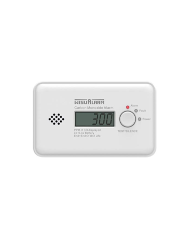 Wisu CO alarm met LED scherm 3V Lithium 10 jaar 1