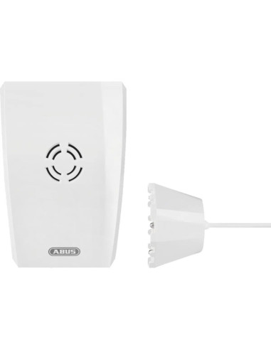 ABUS Smartvest draadloze watermelder met sensor en zender, 90dB, Wit, 87x37x120mm 1