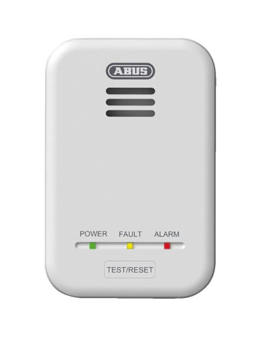 ABUS Gasmelder GWM100ME aardgas/methaan met Kitemark-keurmerk, EN 50194-1, wit, 115x75x36,5mm 1