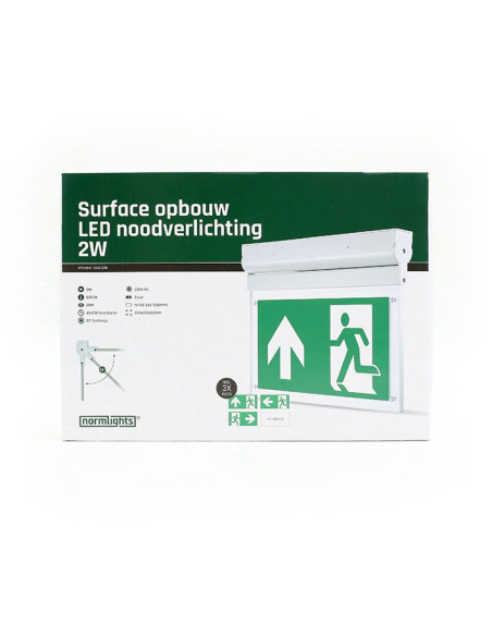 Normlights Surface LED 2 Watt Emergency Fixture Maintained 2