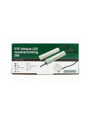 Normlights Eye white led 3 Watt anti-panic emergency fixture 1