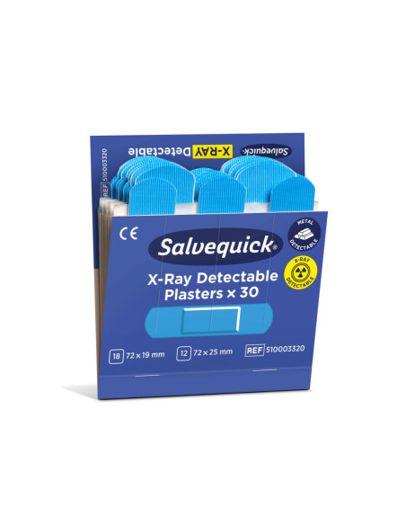Cederroth Salvequick Blauw X-Ray Detect Pleisters 6 Refills kopen? Bestel nu!