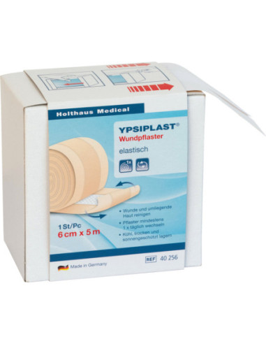 Holthaus Medical Ypsiplast elastische wondpleister - dispenserbox - 5 meter kopen? Bestel nu!