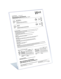 Tafeldisplay L-vorm, acryl, transparant kopen? Bestel nu!