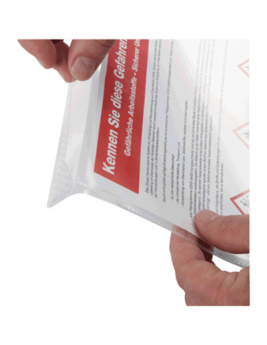 Durable aanplaktas met ophangoog, transparant - A4 - 10 stuks kopen? Bestel nu!