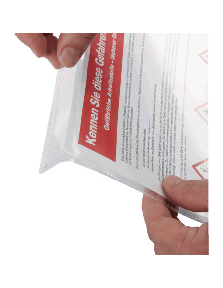 Durable aanplaktas met ophangoog, transparant - A4 - 10 stuks kopen? Bestel nu!