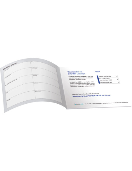 EHBO-registratieblok A5, 35 pagina's, met kartonnen kaft kopen? Bestel nu!