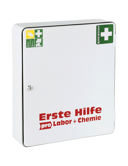 Söhngen EHBO-kast pro Laboratorium/chemie, leeg, wit, staal kopen? Bestel nu!