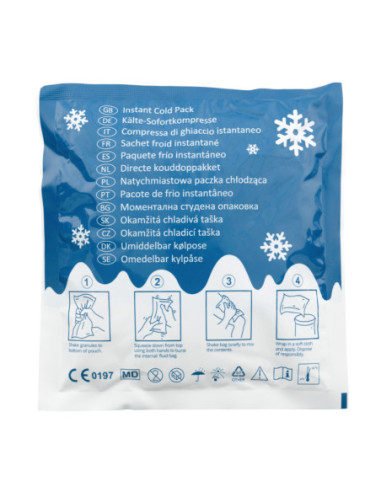 Direct-koudkompres, eenmalig gebruik, 155 x 170 mm - 5 stuks kopen? Bestel nu!