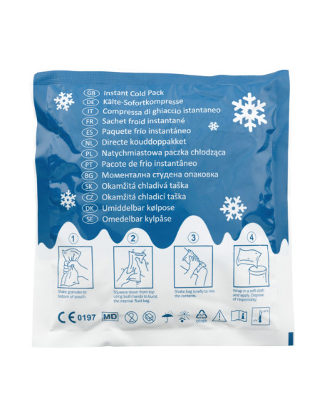 Direct-koudkompres, eenmalig gebruik, 155 x 170 mm - 5 stuks kopen? Bestel nu!