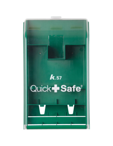 EHBO-station QuickSafe, ongevuld, wandmontage, groen - 430 x 253 x 92 mm kopen? Bestel nu!