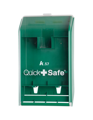EHBO-station QuickSafe, ongevuld, wandmontage, groen - 430 x 253 x 92 mm kopen? Bestel nu!