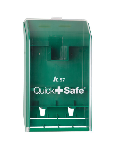 EHBO-station QuickSafe, ongevuld, wandmontage, groen - 430 x 253 x 92 mm kopen? Bestel nu!
