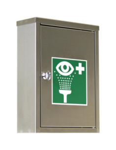 Wandkast voor oogspoelflessen, leeg - roestvrij staal - 355 x 265 mm kopen? Bestel nu!