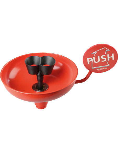 Broen-Lab oogdouche Fundamental Alpha, wandmontage, rood, EN 15154 kopen? Bestel nu!