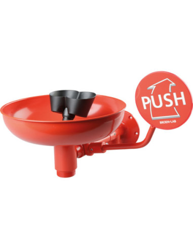 Broen-Lab oogdouche Fundamental Alpha, wandmontage, rood, EN 15154 kopen? Bestel nu!
