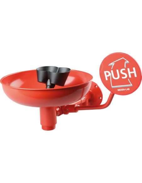 Broen-Lab oogdouche Fundamental Alpha, wandmontage, rood, EN 15154 kopen? Bestel nu!