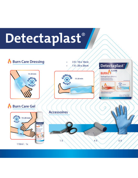 Detectaplast Burn Care EHBO-set brandwonden, hydrogel en pads kopen? Bestel nu!