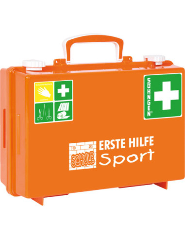 Söhngen EHBO-koffer School met sportuitbreiding - DIN 13157 - oranje kopen? Bestel nu!