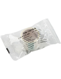 Hechtpleister DIN 13019, beige - 2,5 cm x 5 m - 5 rollen kopen? Bestel nu!