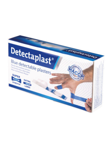 Detectaplast Elastic detecteerbare pleisters - blauw - 100 stuks kopen? Bestel nu!