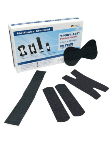 Holthaus Medical Ypsiplast pleisterassortiment, zwart - 50 stuks kopen? Bestel nu!
