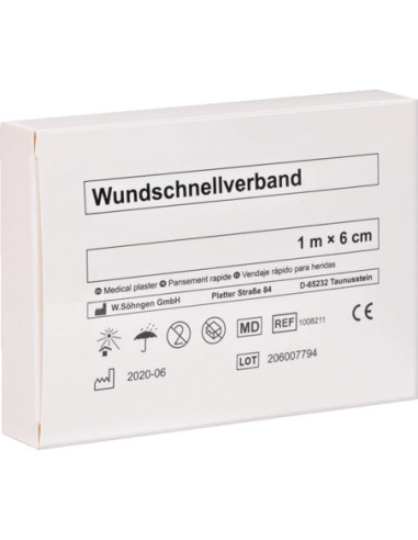 Söhngen snelverband (pleister), 1 m x 6 cm kopen? Bestel nu!