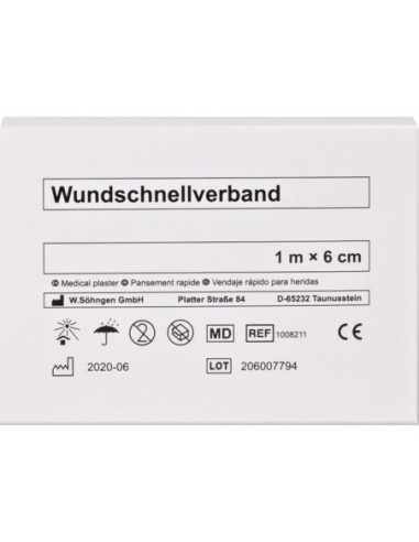 Söhngen snelverband (pleister), 1 m x 6 cm kopen? Bestel nu!