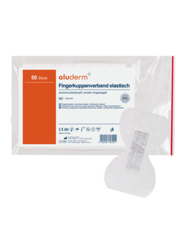 Aluderm vingertopverband, elastisch - 4,3 x 7,2 cm - 50 stuks kopen? Bestel nu!