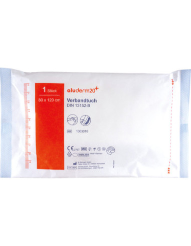 Aluderm20 Verbanddoek DIN 13152, steriel verpakt - 80 x 120 cm kopen? Bestel nu!