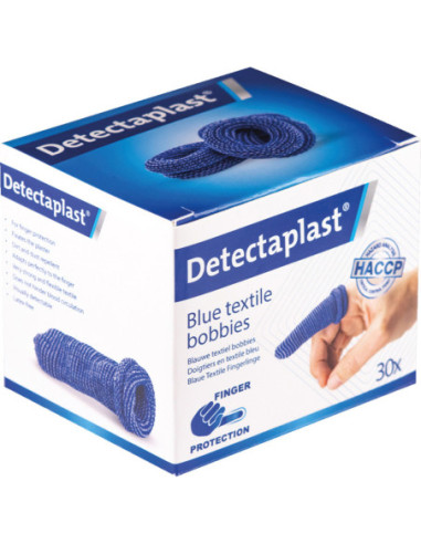 Detectaplast textiel vingerlingen, blauw - 30 stuks kopen? Bestel nu!