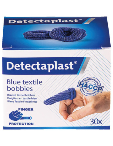 Detectaplast textiel vingerlingen, blauw - 30 stuks kopen? Bestel nu!