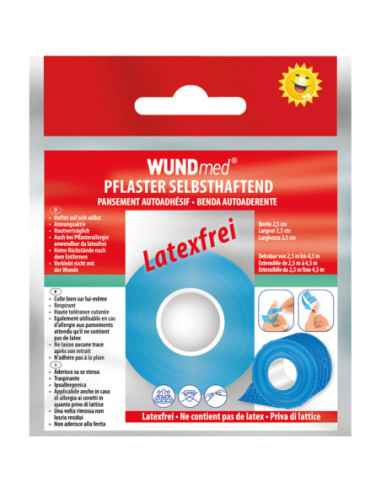 Cohesieve pleister, zelfhechtend, kleurig - 2,5 cm breed kopen? Bestel nu!