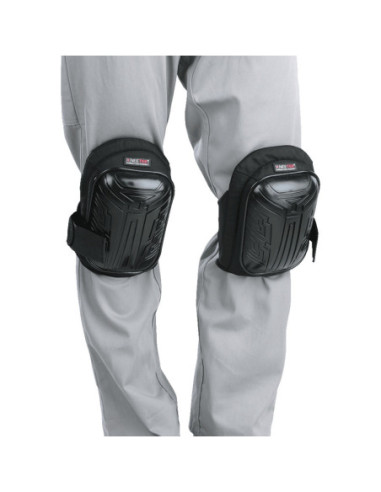 Kneetek Basic Black kniebeschermers, EN 14404, klittenband kopen? Bestel nu!