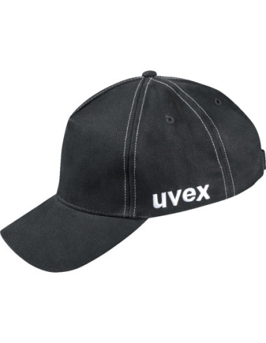 Uvex baseballcap, lange klep, zonder harde schaal, zwart kopen? Bestel nu!