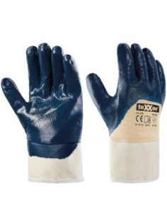 TeXXor 2329 werkhandschoen, nitril, beige/blauw - 250 mm kopen? Bestel nu!
