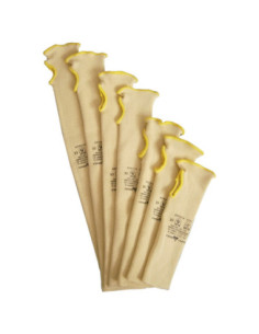 Gebreide armmouw met duimgat, Kevlar, geel - 450 mm kopen? Bestel nu!