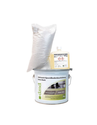 Antislip epoxy vloercoating extra sterk, grof R13, grijs, 10 kg kopen? Bestel nu!