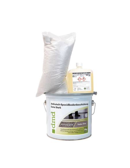 Antislip epoxy vloercoating extra sterk, grof R13, grijs, 10 kg kopen? Bestel nu!