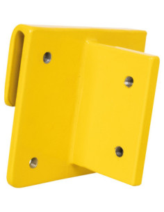 Adapter voor beschermbarrière, staal, geel - 125 x 110 mm kopen? Bestel nu!