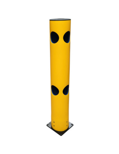 Kunststof paal voor modulair leuningsysteem, geel - hoogte 1200 mm kopen? Bestel nu!