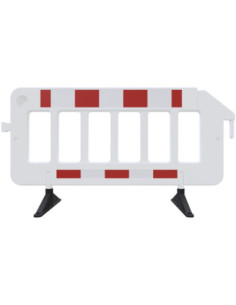 Afzethek RA1/A, kunststof, rood/wit - 2000 x 1000 mm kopen? Bestel nu!