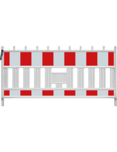 Wemas bouwplaatsafzetting rood/wit, kunststof, 2000 x 1000 mm kopen? Bestel nu!
