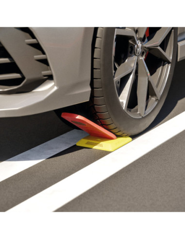 Flexibele rijbaanbegrenzer, overrijdbaar - rubber - geel/rood - 285 mm kopen? Bestel nu!