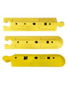Road Separator wegafscheider-set, rubber geel - 3000 x 250 x 80 mm kopen? Bestel nu!