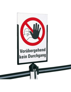 Bordhouder Indoor voor afzetpaal Ø 65 mm, acrylglas en aluminium kopen? Bestel nu!